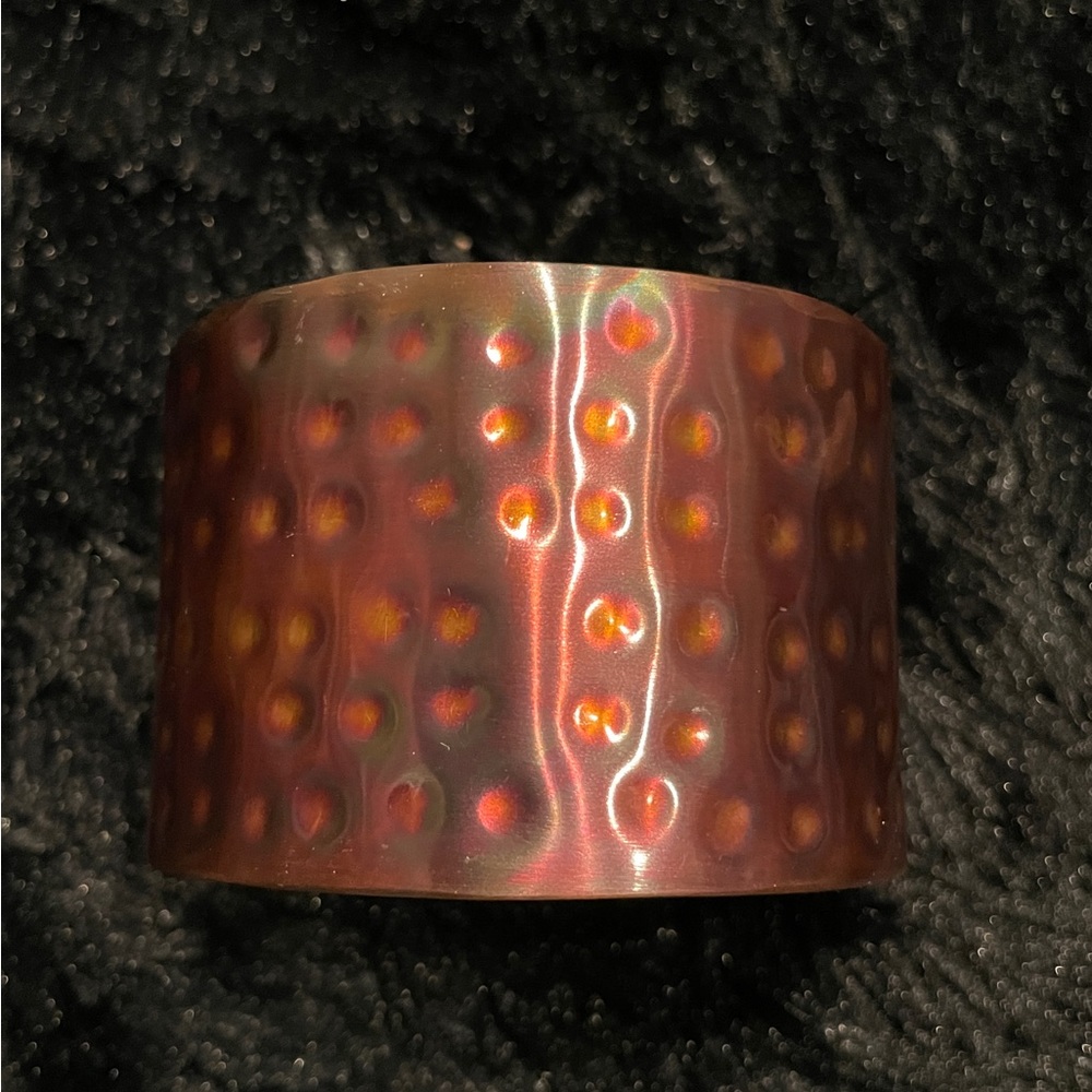 Metal 3” Round Handmade Containers - Picture 2 of 5